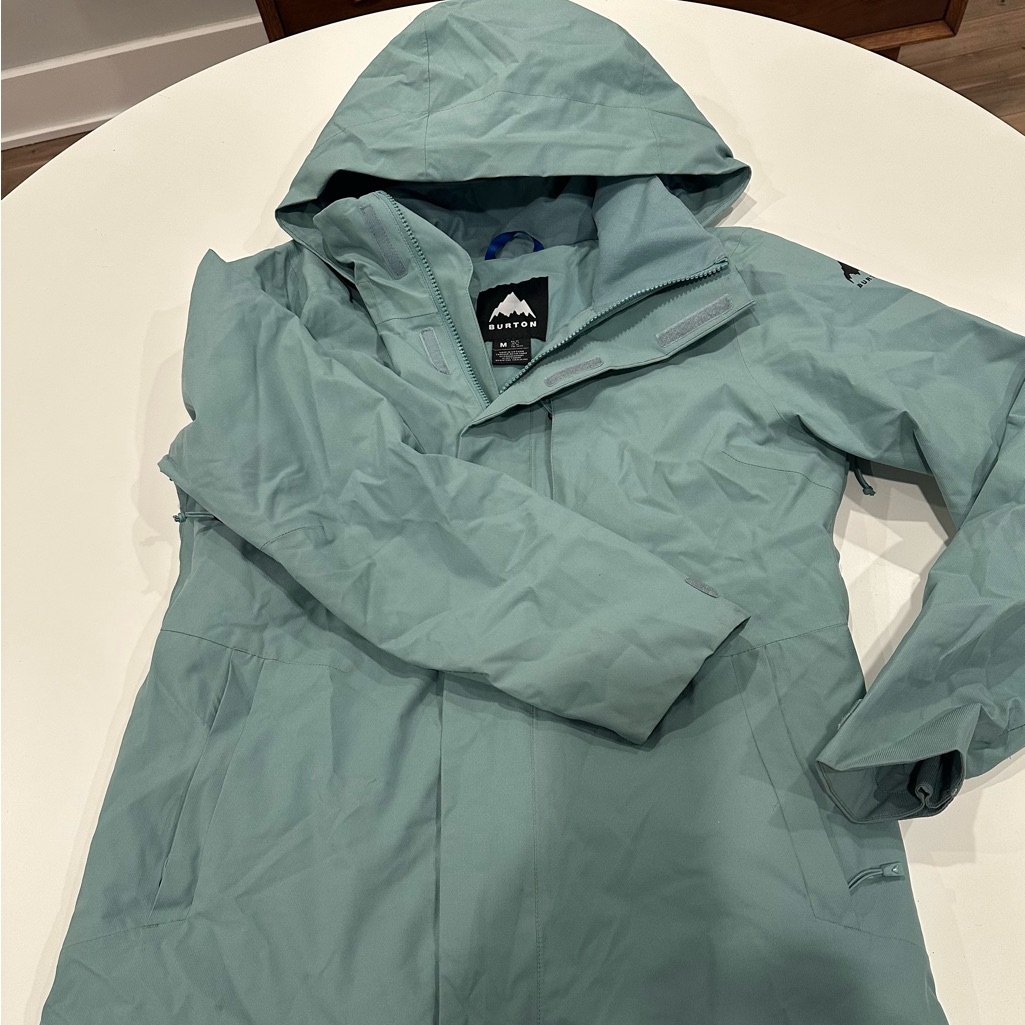 Burton Women's Jet Ridge Ski Jacket In Rock Lichen (Light Teal)